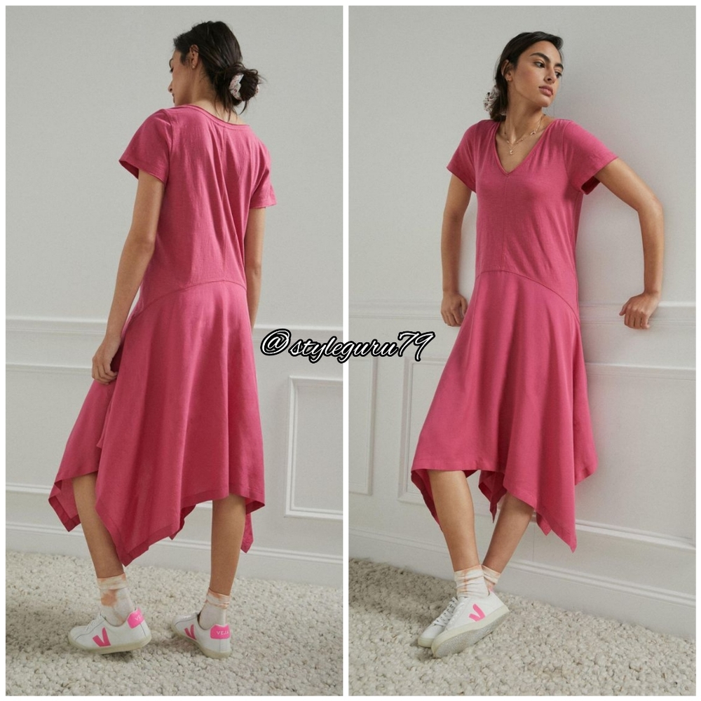 NWT, Anthropologie, Jeanette Maxi Dress in Pink Rose